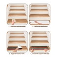 thumbnail image 4 of Mexican Colorful Stair Treads Non Slip for Steps Striped Modern Horizontal Stripes 4 Pcs Reusable Adhesive Stair Runner Mats for Dogs Elders Carpet Treads Rugs for Staircase 8x30 In, 4 of 7