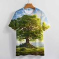 thumbnail image 3 of Tree with Life Women's Short Sleeve T-Shirt Crew Neck Casual Summer Trendy Loose Fit Tops, 3 of 6
