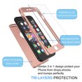 thumbnail image 4 of iPhone 8 Case, iPhone 7 Case, Hard Plastic Case 360 Full Body Shockproof Heavy Duty Protection With Tempered Glass Screen Protector Case For Apple iPhone 7 / iPhone 8 -Space Black, 4 of 4