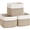 White&Jute, variant on Natubeau 3 Pack Woven Storage Basket, 9"x9"x7" Cotton Rope Woven Baskets for Organizing, Cube Storage Bins for Shelves, White & Jute