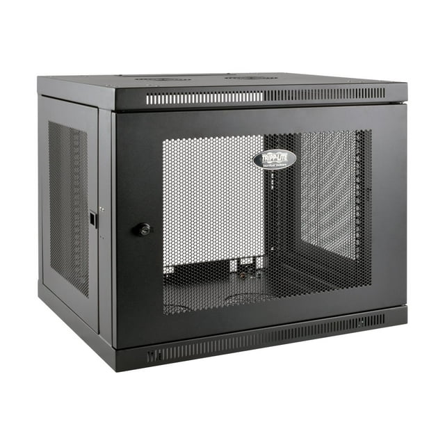 Tripp Lite Boîtier de Rack Mural 9U, Armoire Serveur Profil Bas - Armoire Murale - Noir - 9U - 19 Pouces