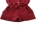 thumbnail image 4 of Bébé Enfant en Bas Âge Filles Vol Manches Volantes Ceinture Romper Tenues, 4 of 4