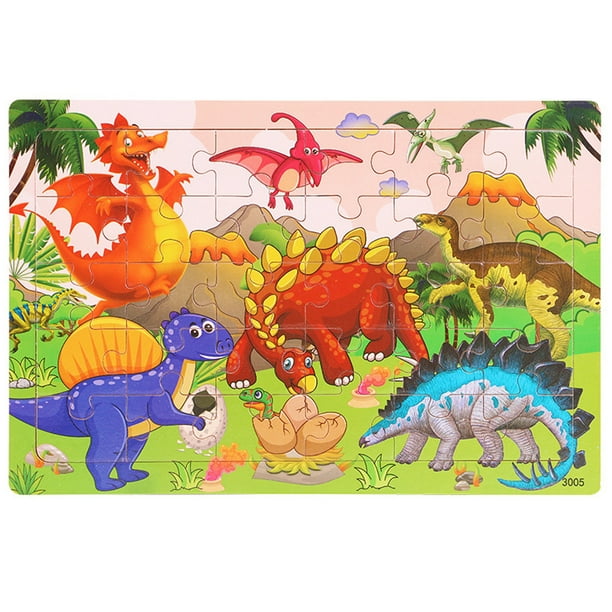 Wooden Jigsaws Puzzles For Kids Ages 3-5 Year Old 30 Piece Colorful ...