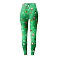 thumbnail image 6 of adviicd Christmas Leggings for Women Fashion Xmas Graphic Legging Fall Winter Casual Soft Elastic High Waist Gym Sports Yoga Pants (Green, XXL), 6 of 7