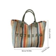 thumbnail image 3 of Bolso de mano grande tipo tote | Bolso de hombro | Bolso de mano tejido | Poliéster ligero y resistente | Bolso resistente al agua para uso diario, 3 of 6