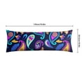 thumbnail image 6 of Paisley Long Body Pillow Cover - Vintage Bohemian Floral Print, Soft & Breathable Ethnic Fabric, Hidden Zipper, 20"x54" - Elegant Home Decor Gift for Side Sleepers & Pregnancy Support, 6 of 7