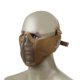 thumbnail image 5 of Máscara de malla de alambre de acero de media cara con protección para los oídos para Airsoft (caqui) Ehuebsd Para estrenar, 5 of 9