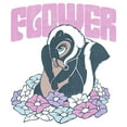 thumbnail image 2 of Men's Bambi Flower Graphic Tee White Small, 2 of 5