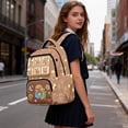 thumbnail image 6 of Bulopur School Capybara Kids Backpack for Girls School Bag Lightweight Multi-Pocket Book Bag for Elementary Students, 6 of 7