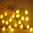 thumbnail image 2 of Cadena de luz de pollo amarilla para Pascua, lindas luces decorativas de pollo, funciona con pilas, 9.8 pies, 20 luces LED para decoración del hogar, fiesta, cumpleaños, camping, lámpara de noche par, 2 of 4
