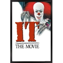 24X36 IT - 1990 One Sheet Wall Poster, 24" x 36" Framed