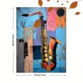 thumbnail image 3 of Abstract Saxophone Canvas Print, Suitable for Living Room, Office, Home, Bar Decor, 3 of 8