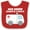 Red and White, variant on Inktastic My Mom Saves Lives Ambulance Boys or Girls Baby Bib