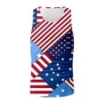 thumbnail image 4 of FUZHIQ Men's Patchwork American Flag Sleeveless Tank Top 4th of July Muscle Shirt Casual Breathable Vest for Independence Day Summer Holiday Workout Street Daily Wear,XXXXL, 4 of 4