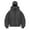 Grey, variant on Coerni Boys Balaclava Pullover Girls Windproof Zip Up Ski Jackets Oversize Hooded Sweatshirts Kids Cozy Fashion Thermal Spring Tops