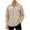 Beige, variant on Long Sleeve Button Up Shirts for Men Flap Pockets Lightweight Breathable Stretchy Tshirts Casual Versatile Functional Utility Tops
