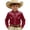 00-Brick Red606, variant on Tiijoy Boys Cowboy Shirt Western Cowboy Print Button-Down Long Sleeve Shirt, Sizes 4-13