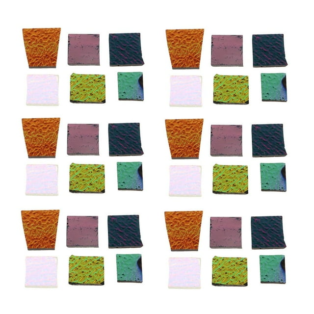6x 28g Vidrio Fusible Dicroico Recortes de Vidrio Coe90 para Manualidades de Fabricación DIY BLESIY Vidrio fusible