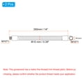 thumbnail image 2 of Uxcell 14'' Universal Gooseneck Hose, 2Pcs M10 Fine Thread Bendable, DIY Equipment, Black, 2 of 7