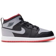thumbnail image 3 of Little Kid's Jordan 1 Mid "Bred Shadow" Bk/Cmnt Gry-Fire Rd (DQ8424 006) - 11.5, 3 of 10