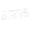 thumbnail image 1 of 7 Unidades Regla De Remiendo Plantilla De Acolchado Acrílica Placa De Cartera Corta Costura Sunnimix Plantilla de plantilla de monedero, 1 of 8