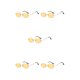 thumbnail image 2 of Gafas de sol rectangulares de estilo punk Minnieouse sin marco para hombre amarillo, 2 of 6