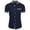 Navy, variant on YOUYEDIAN Men's Short Sleeve Dress Shirt Plaid Collar Casual Button Down Shirts (Pink, XL)
