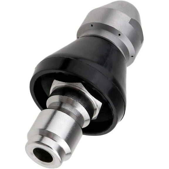 High-Pressure Nozzle for Sewer Cleaning, 3/8 Inch Quick Connector