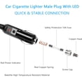 thumbnail image 3 of CoolStuff Alligator Clamp to Cigarette Lighter Cable,14AWG 12V Cigarette Lighter Male to Battery Clips Adapter Extension Cord with 15A Fuse (6FT), 3 of 7