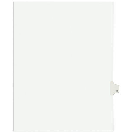 UPC: 0072782010188 | Avery Individual Legal Dividers Avery Style  Letter Size  Side Tab #18 (1018)