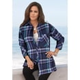 thumbnail image 5 of Roaman's Women's Plus Size Plaid Flannel Tunic, 5 of 6