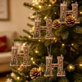 thumbnail image 3 of Gingerbread House Letter Christmas Ornament 3.15in Personalized Acrylic Xmas Tree Hanging Pendant DIY Custom 26 Alphabet Keepsake for Home Holiday Decor Gifts for Family Friends, 3 of 7