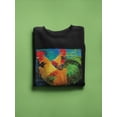 thumbnail image 3 of Image Conscious Elegant Roosters Sweatshirt Womens -Porter Hastings Designs, Female 3X-Large, 3 of 4