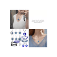 thumbnail image 2 of 11pzs Joyas Mujer Con Collar Y Pulsera Y Aretes De Ojo Turco, 2 of 3