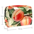 thumbnail image 5 of Peach Large Capacity Waterproof PVC Cosmetic Travel Bag with Zipper Pouch for Ladies and Girls, Lightweight Printed Design Men's Toiletry Bag, Extra Large Toiletry Bag for Women on the Go, 5 of 6