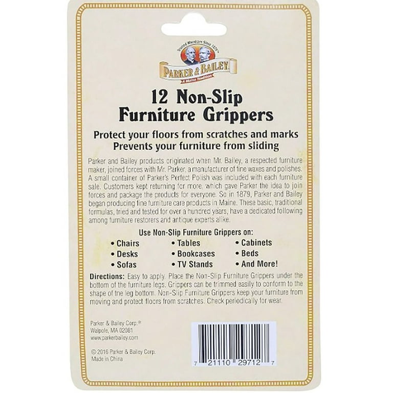 Parker & Bailey 12 Non-Slip Furniture Grippers