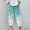 Light Blue, variant on Aloohaidyvio Pants ,Womens Elastic Waist Buttons Printing Thin Stretch Skinny Pants Trousers
