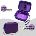 thumbnail image 2 of Funda LTGEM para JBL Go 4, Go 3, Go 3 Eco impermeable, color morado, 2 of 8