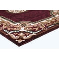 thumbnail image 5 of HR HANDCRAFT RUGS, Livingroom Rugs Bohemian Rugs, Shed Free Stain Resistant Easy Clean, Burgundy and Multi, 7' 8" x 10', 5 of 8