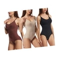 thumbnail image 2 of Body de 3 piezas para mujer, moldeador de cuerpo completo, mono con tirantes ajustables, camisola, ropa interior esculpida, tops cómodos sin costuras, XXL, 2 of 8