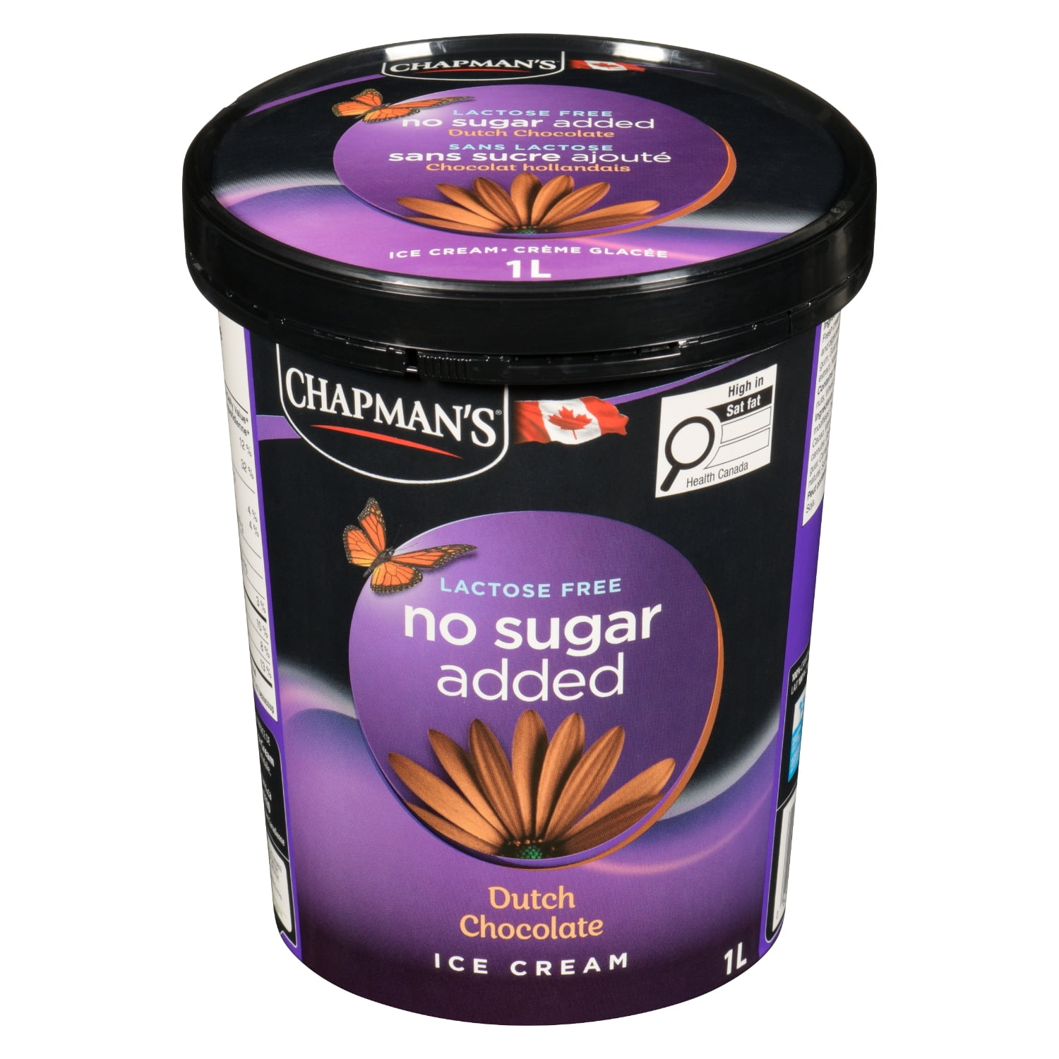 Chapman's No Sugar Added/Lactose Free Dutch Chocolate Ice Cream in