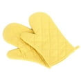 thumbnail image 6 of 2 Pack Oven Mitts Professional Heat Resistance Kitchen Oven Soft Cotton Gloves for Grilling Cooking Microwave BBQ Baking, with Soft Inner Lining, 6 of 7