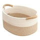 thumbnail image 4 of Cesta tejida de cuerda de tela para organizar juguetes, cesta decorativa suave con asas 38 cm x 29 cm x 19 cm, 4 of 9