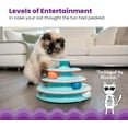 thumbnail image 2 of Chase Meowtain Interactive Cat Track Toy with Spinning Balls, 2 of 9