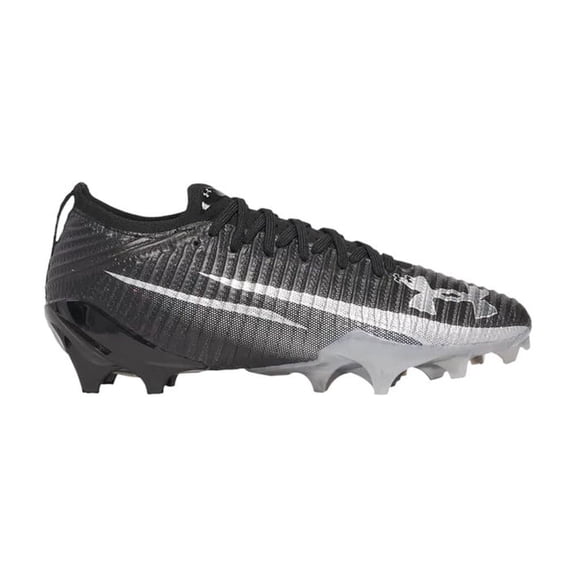 NEW Mens Under Armour Blur Pro Football Cleats Black / Metallic Silver Size 12 M