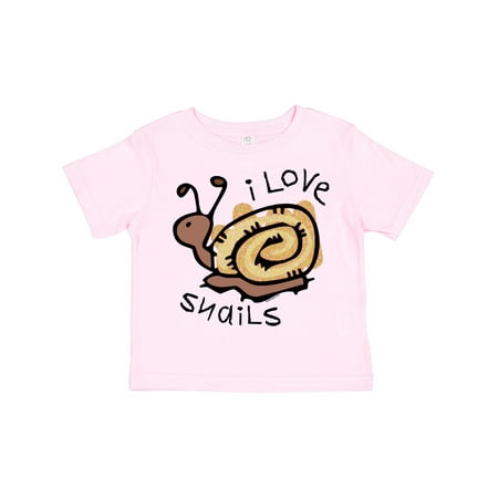 

Inktastic I Love Snails Gift Toddler Boy or Toddler Girl T-Shirt