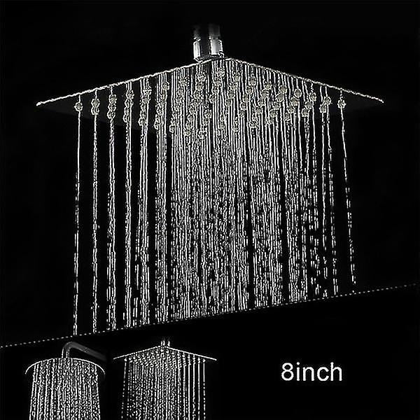 8 Inch Square Stainless Steel Rain Shower Shower Head Walmart.ca