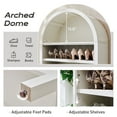 thumbnail image 4 of SinCiDo Tall Arched Bookshelf, 7-Tier Open Shelf Bookcase, Medium Density Fiberboard, 4 of 7