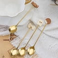 thumbnail image 3 of sunsanly Dessert Spoon Long Handle Food Grade Stainless Steel Cute Cookie Bowknot Design Coffee Stirring Spoon Kitchen Accessories, 3 of 8