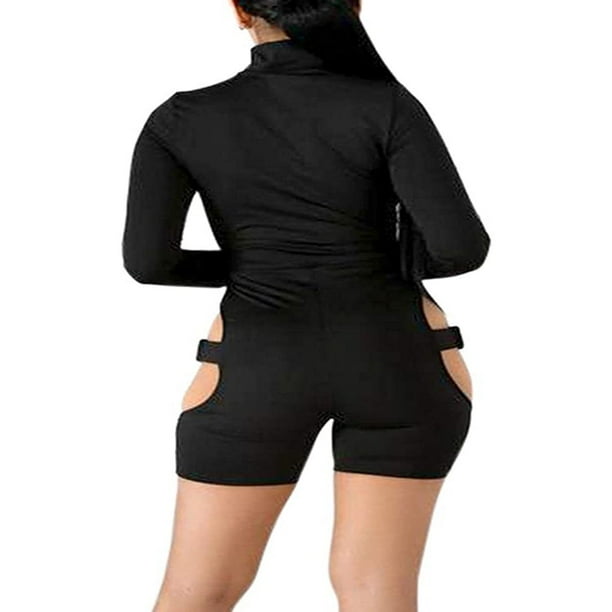 Long sleeve biker short romper hotsell
